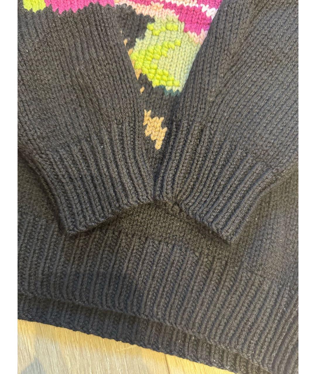 DOLCE&GABBANA Черный шерстяной джемпер / свитер, фото 7