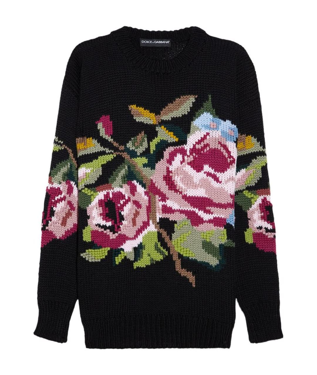 DOLCE&GABBANA Черный шерстяной джемпер / свитер, фото 1