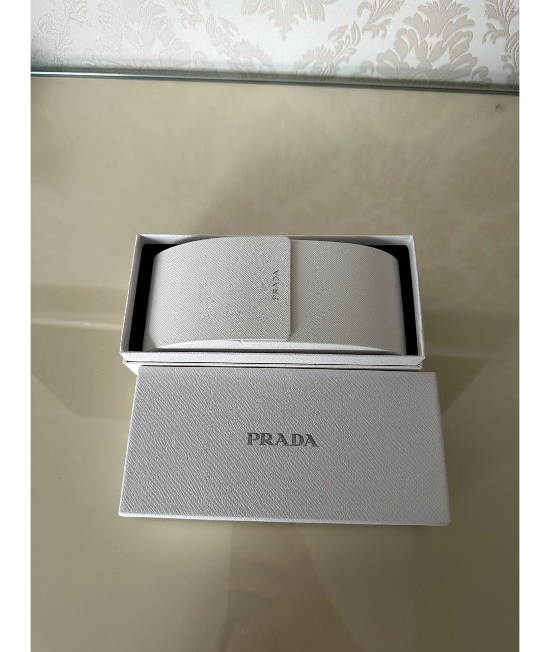 PRADA Черные металлические солнцезащитные очки, фото 6