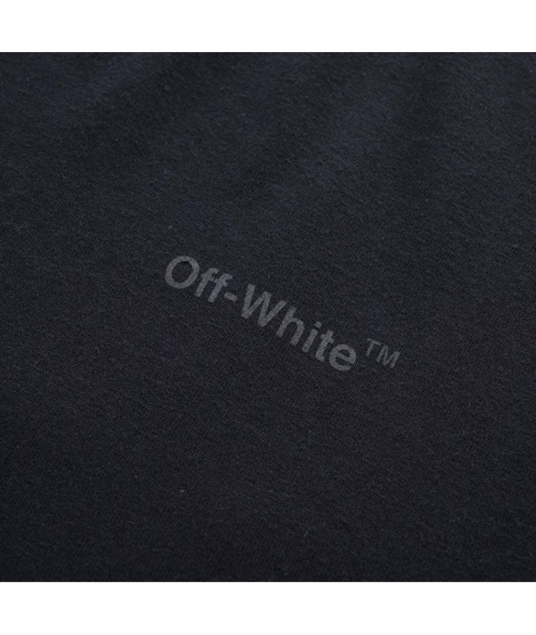 OFF-WHITE Черная хлопковая футболка, фото 5