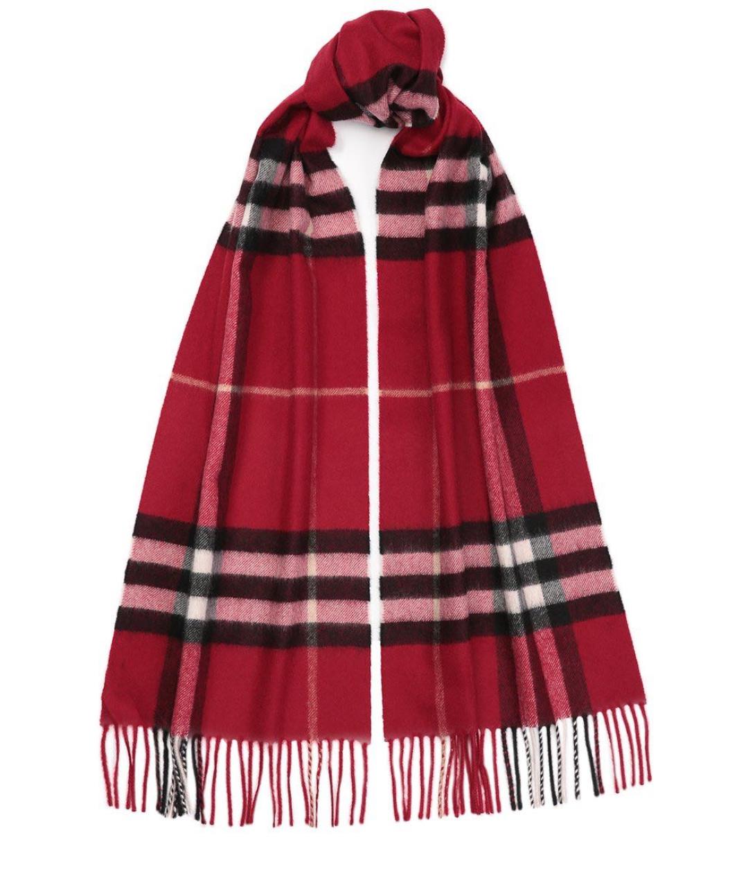 BURBERRY Розовый кашемировый шарф, фото 6