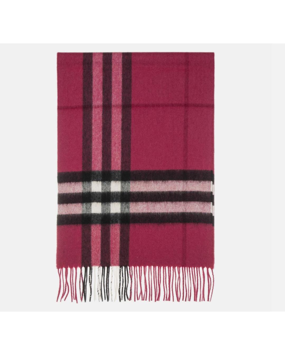 BURBERRY Розовый кашемировый шарф, фото 7