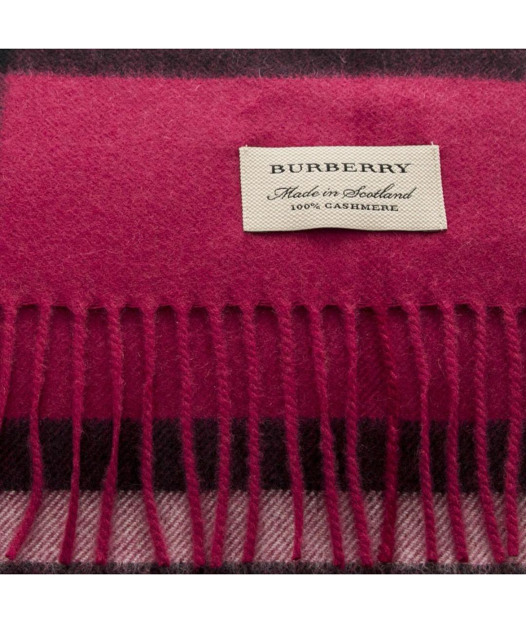 BURBERRY Розовый кашемировый шарф, фото 8