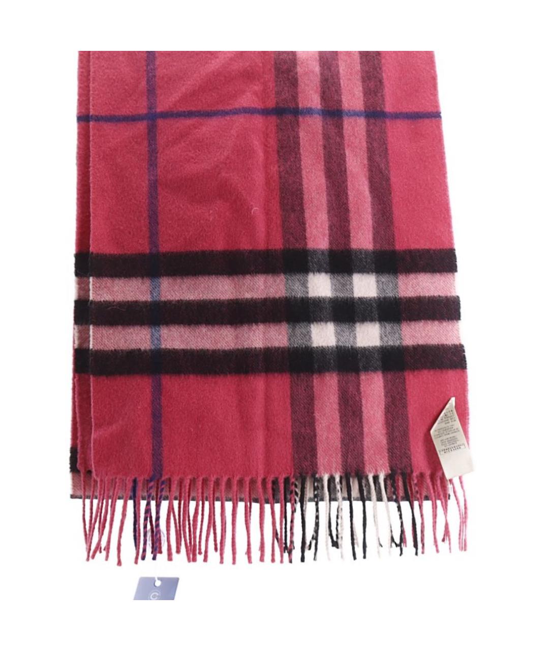 BURBERRY Розовый кашемировый шарф, фото 2