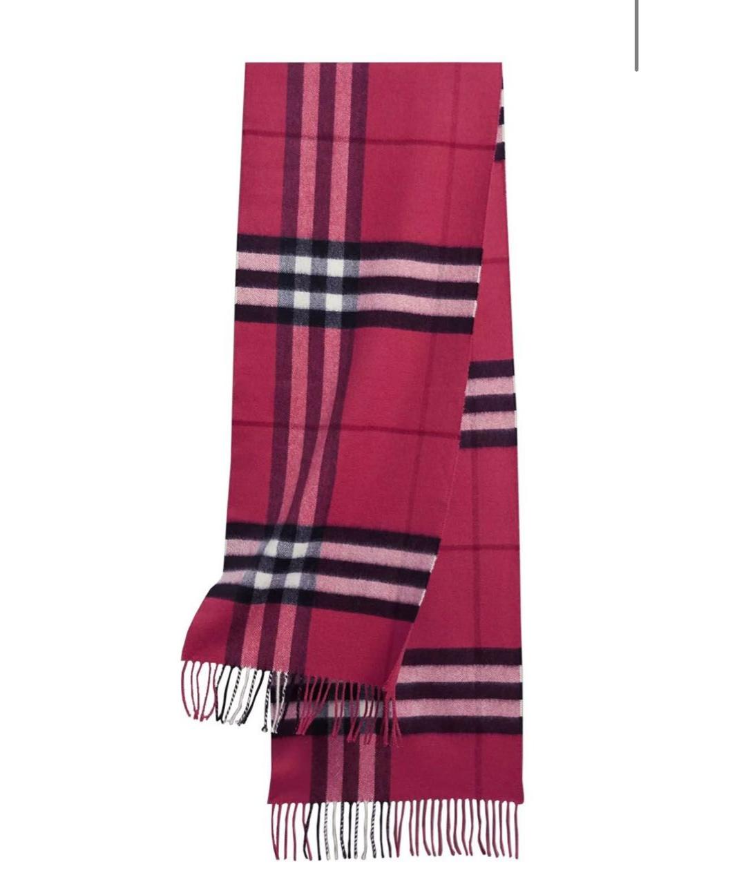 BURBERRY Розовый кашемировый шарф, фото 5