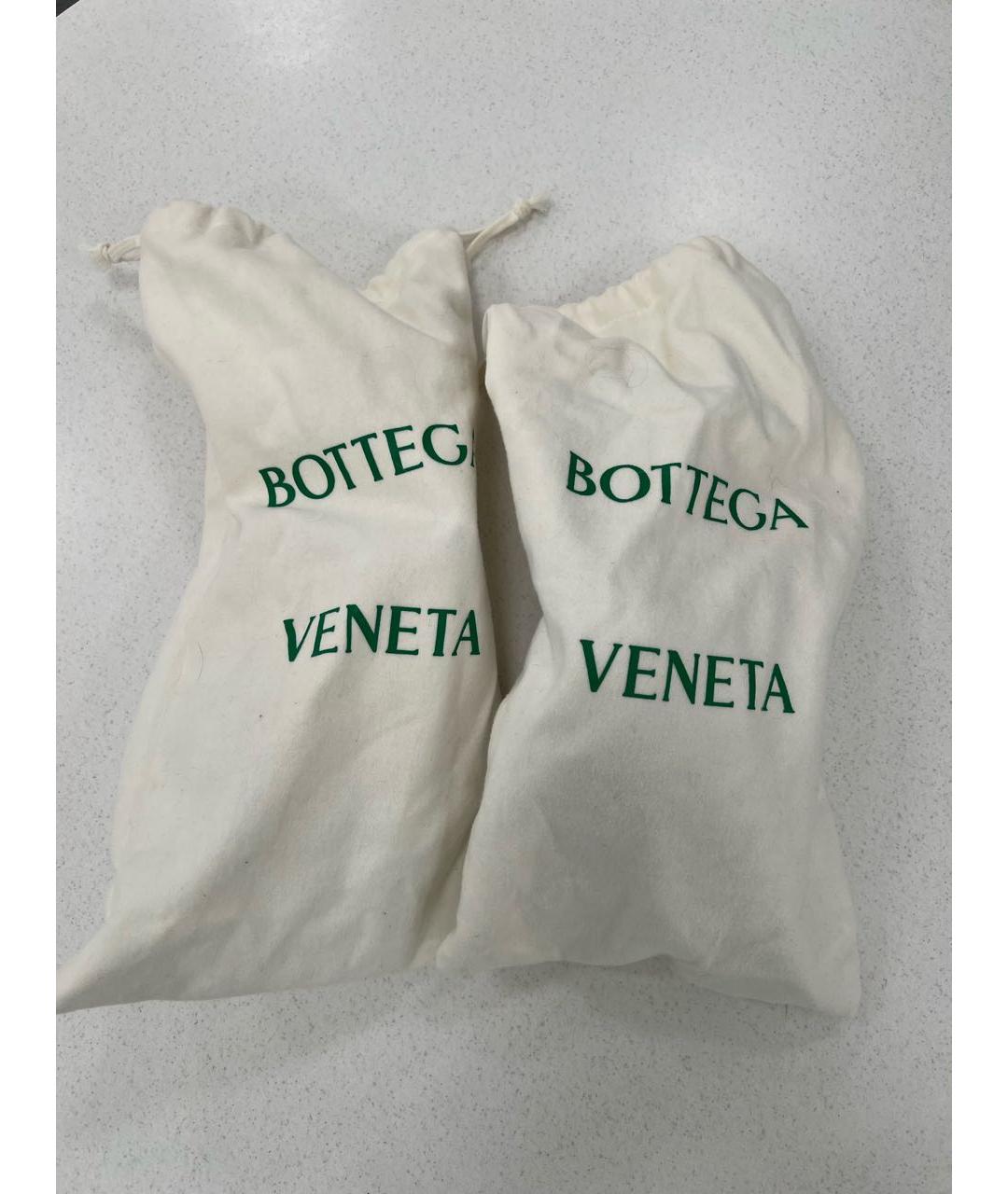 BOTTEGA VENETA Черные кожаные босоножки, фото 6