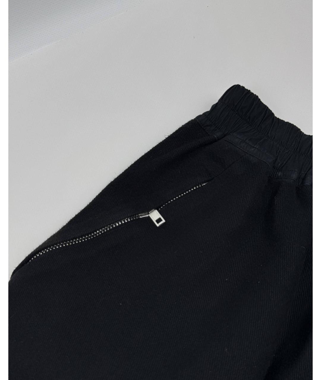 RICK OWENS Черные хлопковые шорты, фото 4