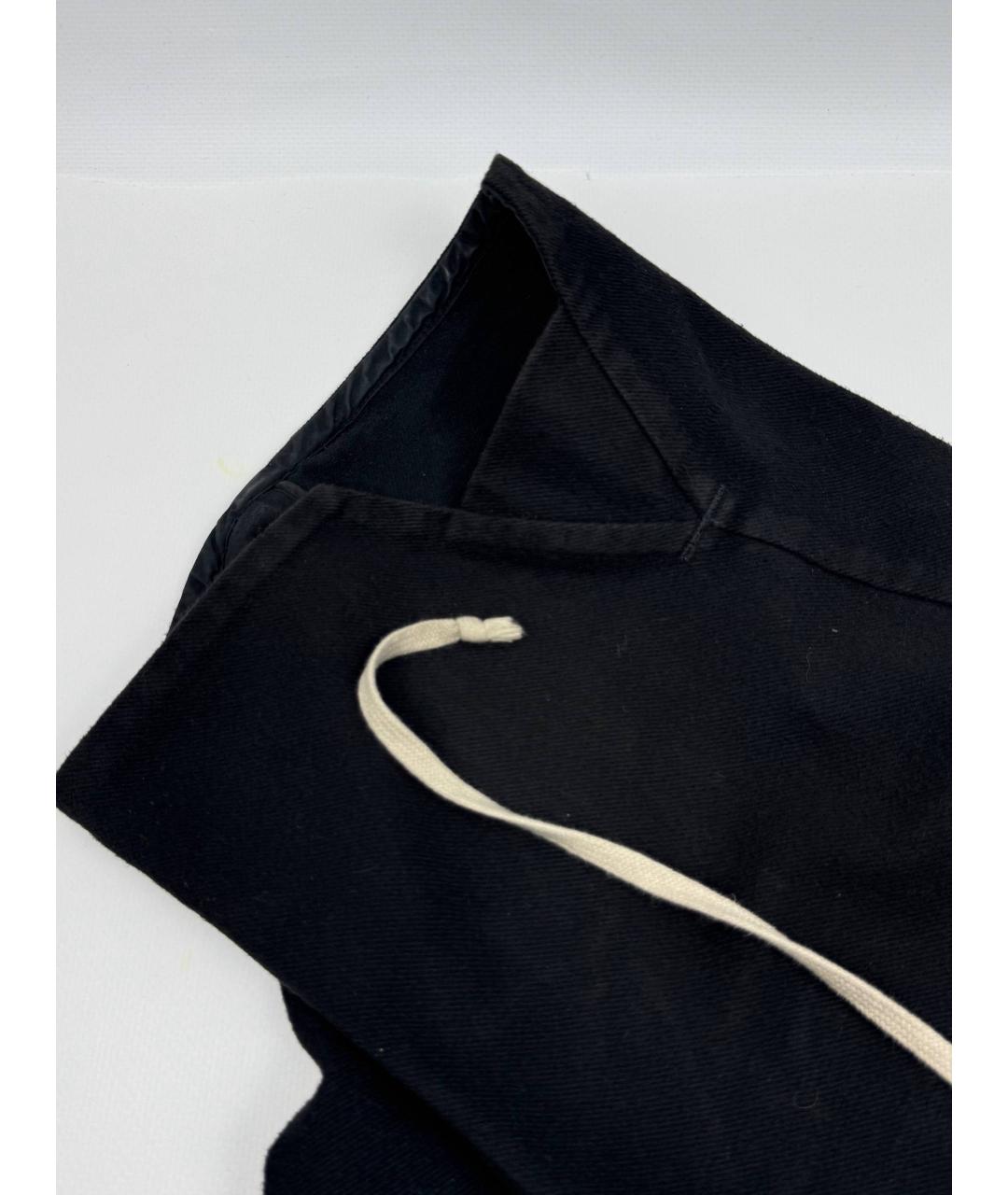 RICK OWENS Черные хлопковые шорты, фото 5
