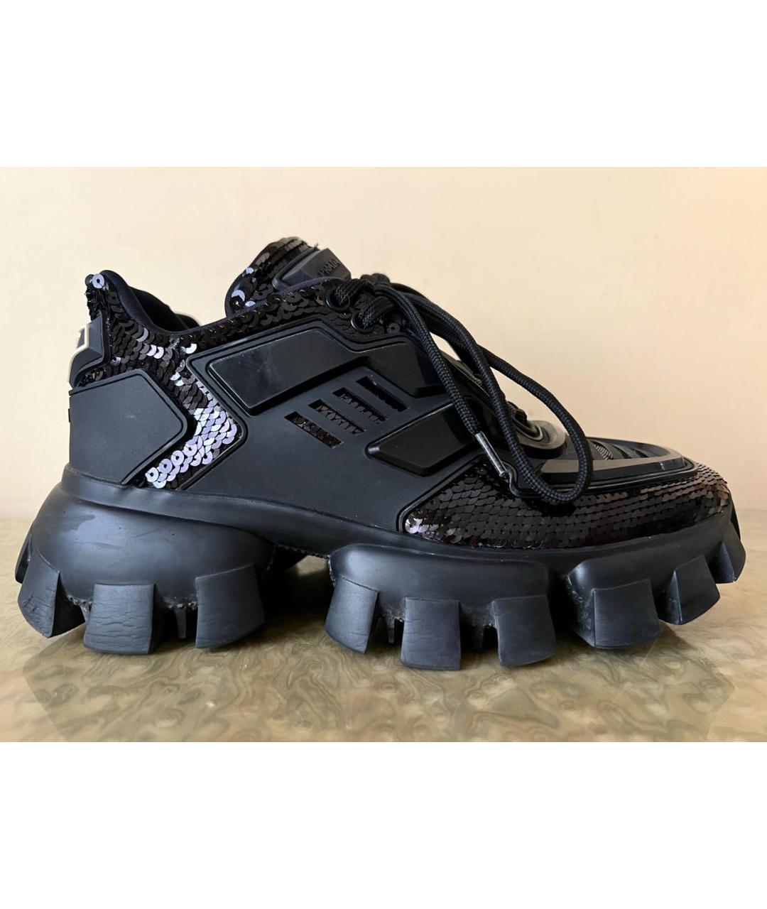 PRADA Черные кроссовки, фото 5