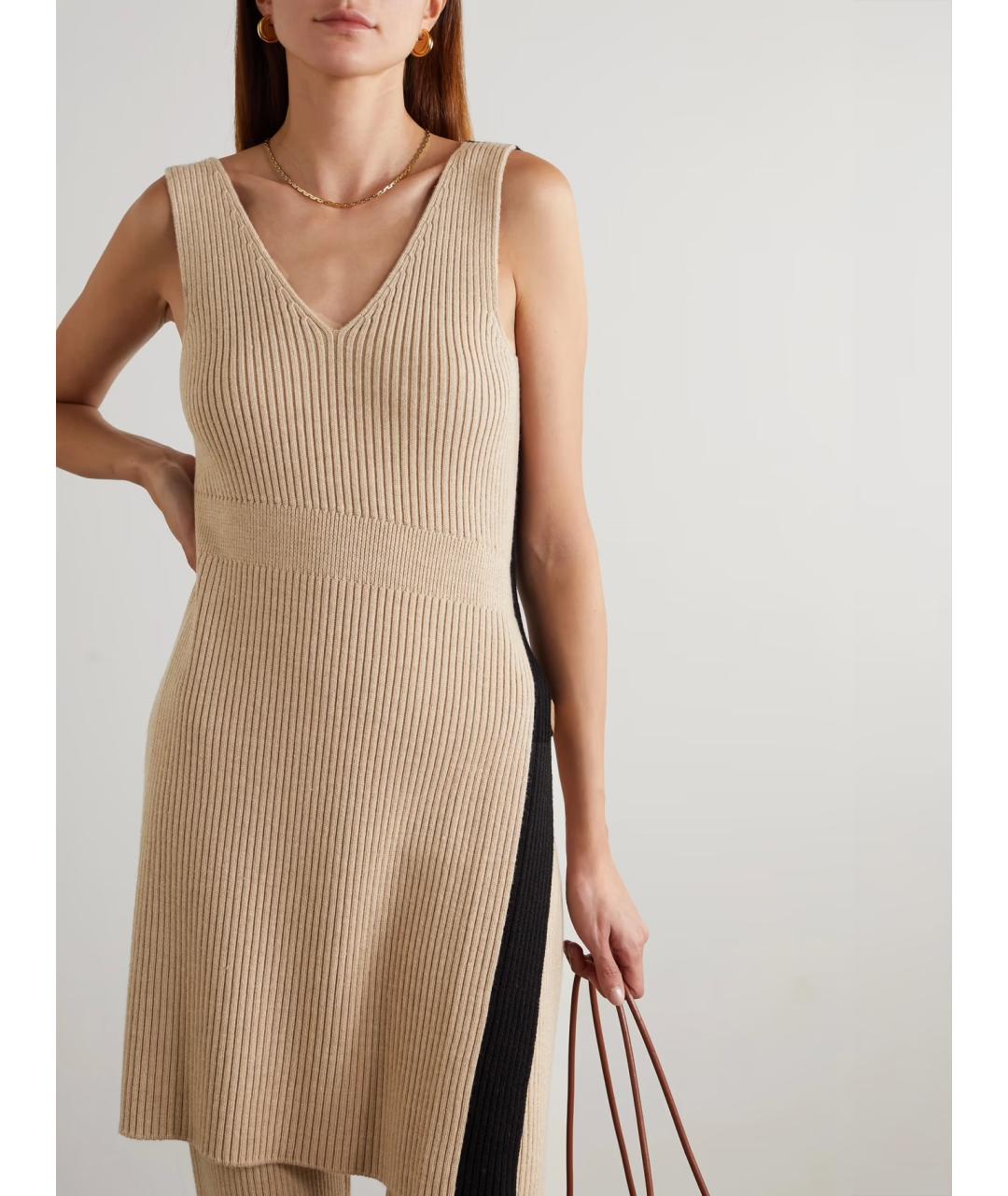 LOEWE Бежевая майка, фото 3