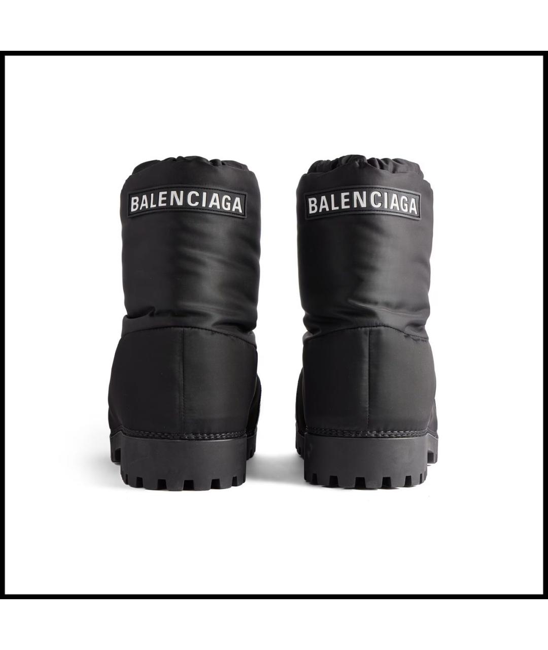 BALENCIAGA Черные высокие ботинки, фото 4