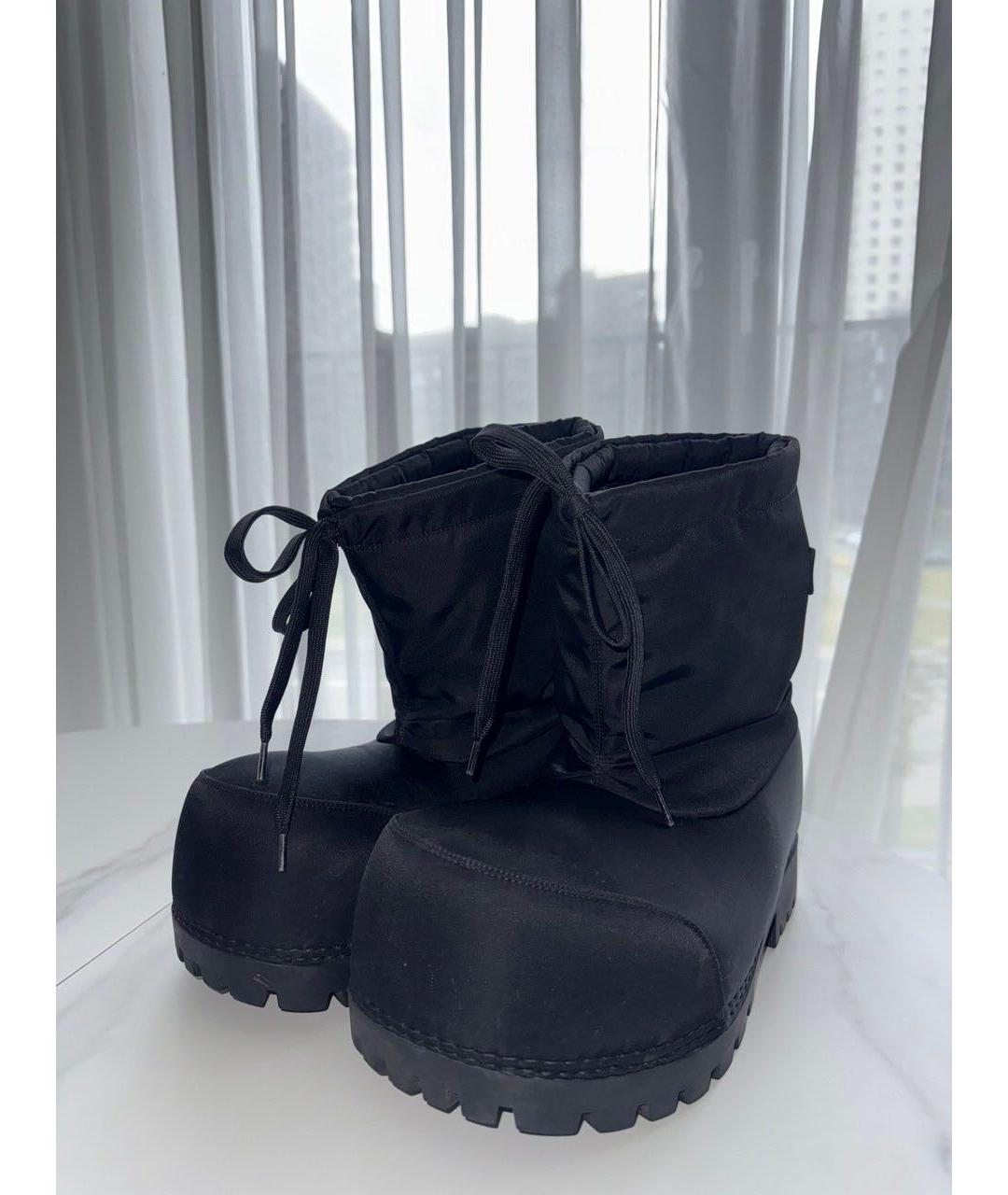 BALENCIAGA Черные высокие ботинки, фото 7