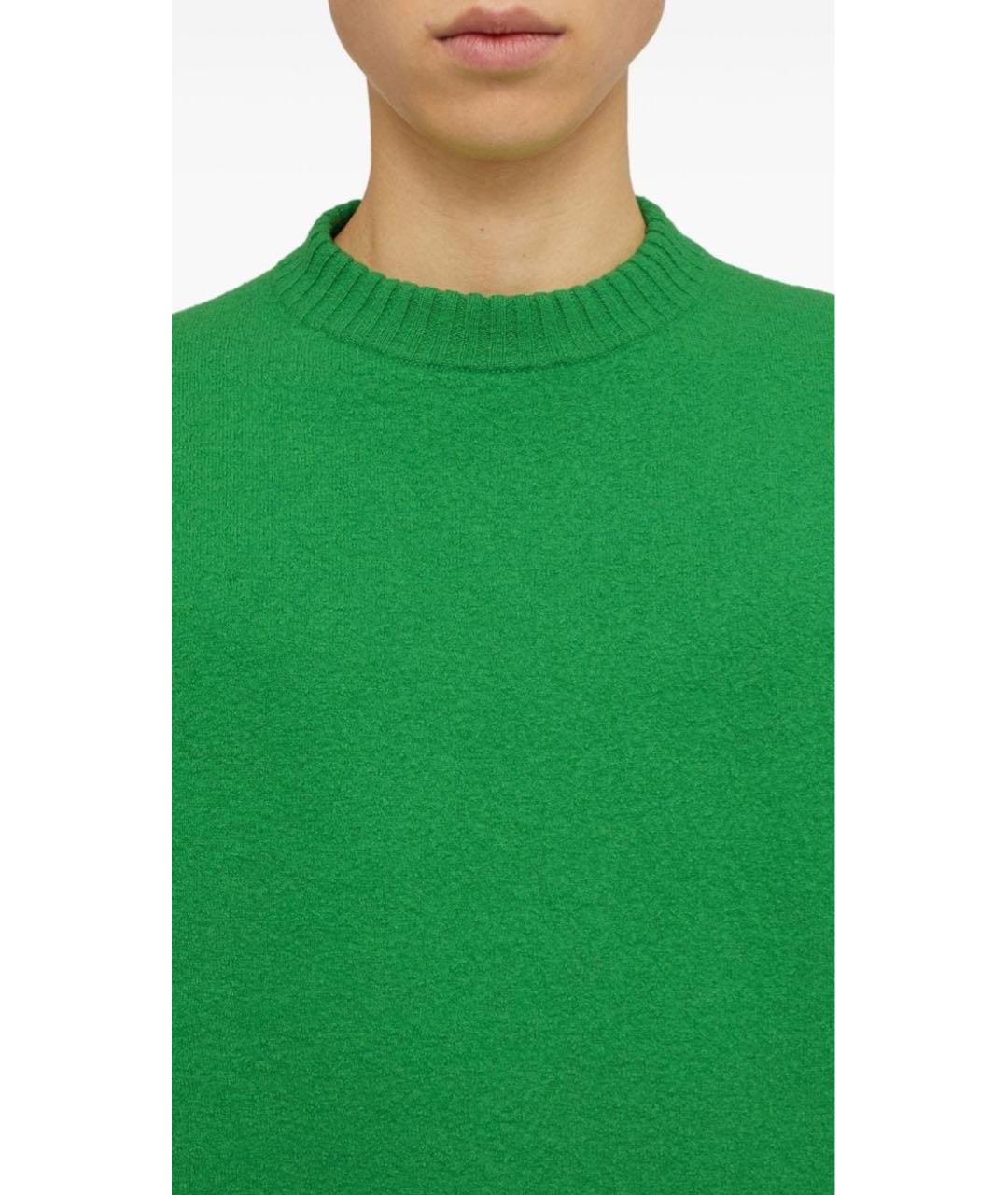 JIL SANDER Зеленый шерстяной джемпер / свитер, фото 2
