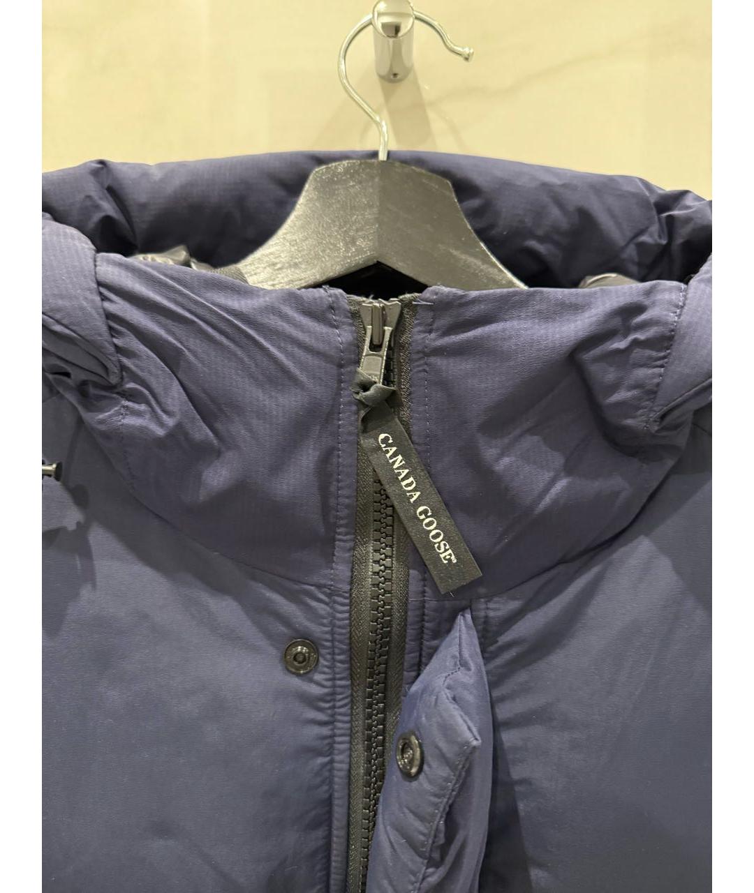 CANADA GOOSE Темно-синяя полиамидовая куртка, фото 4