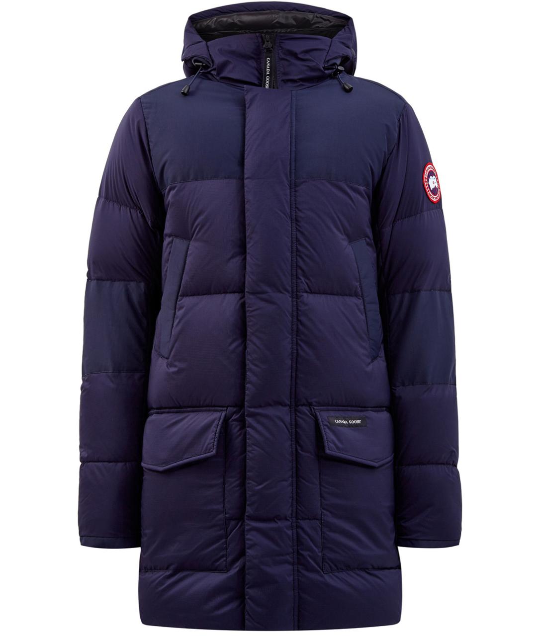 CANADA GOOSE Темно-синяя полиамидовая куртка, фото 1