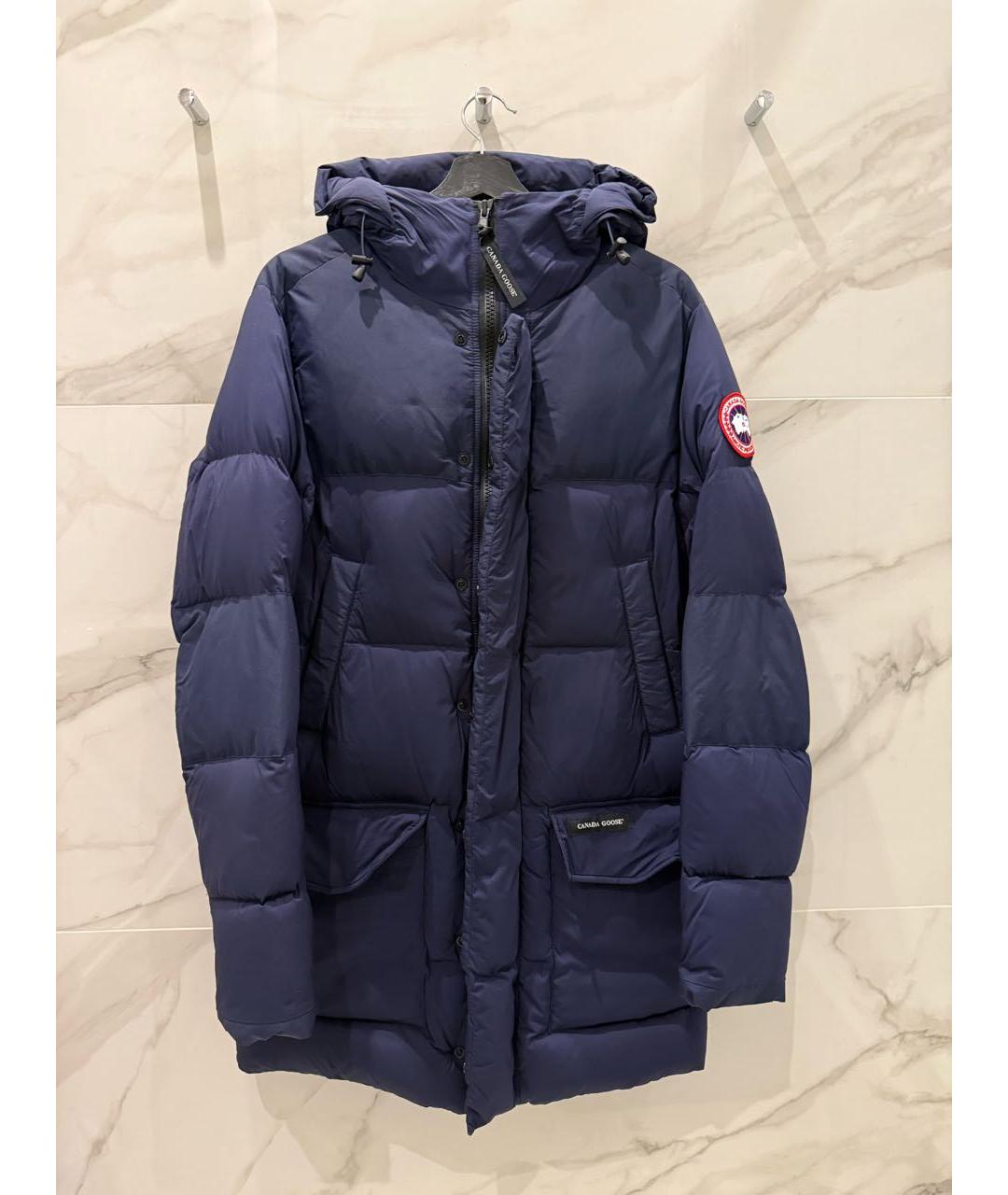 CANADA GOOSE Темно-синяя полиамидовая куртка, фото 7