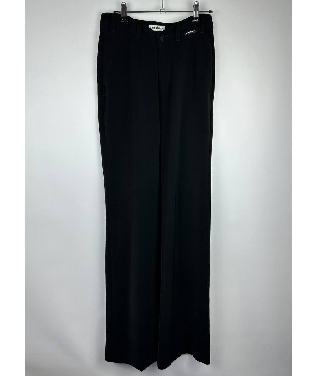 BALENCIAGA Черные хлопковые классические брюки, фото 8