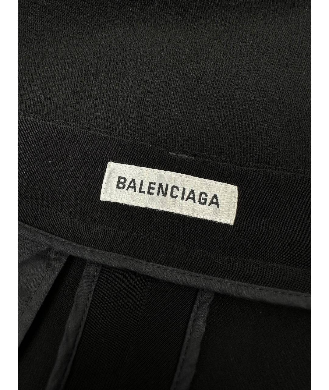 BALENCIAGA Черные хлопковые классические брюки, фото 6