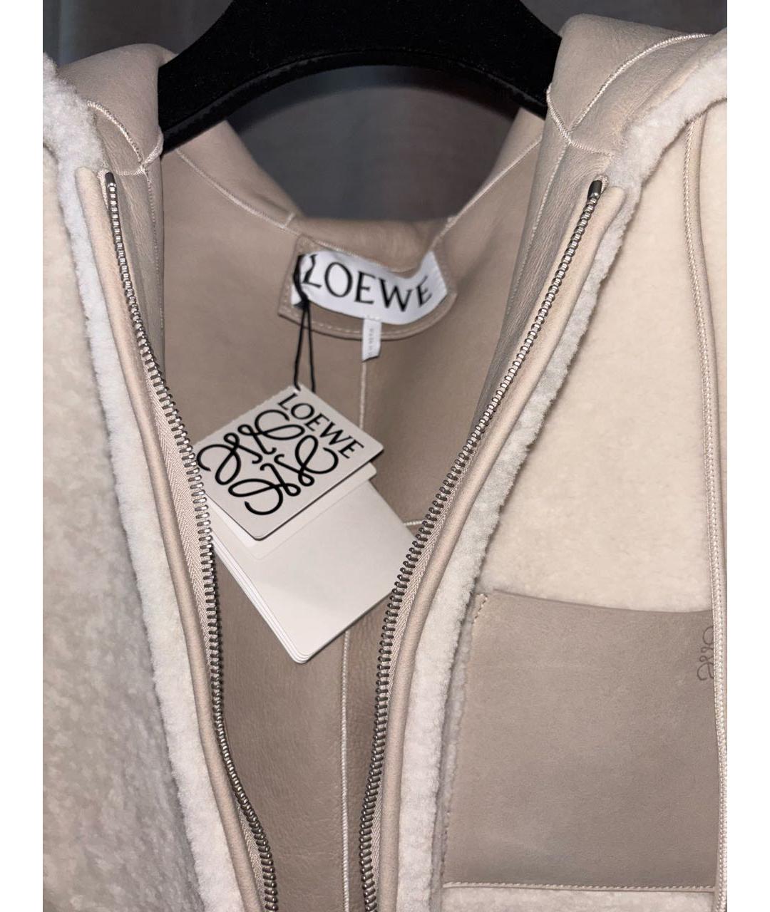 LOEWE Бежевая шерстяная куртка, фото 3