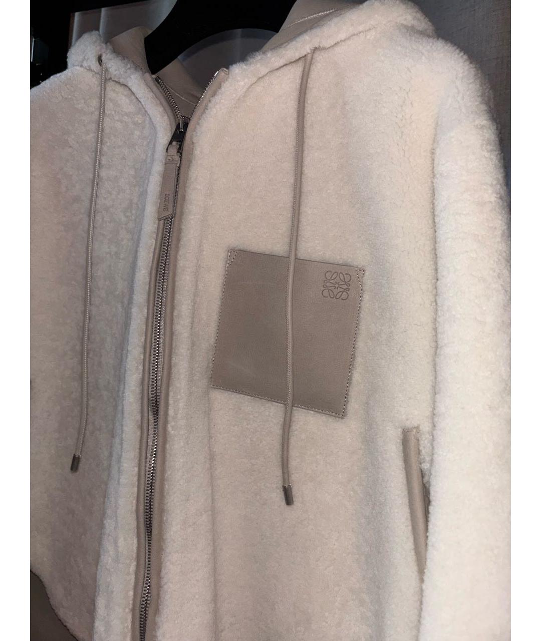 LOEWE Бежевая шерстяная куртка, фото 6