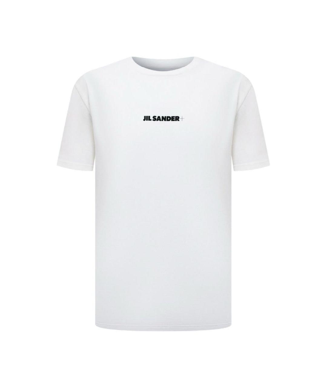 JIL SANDER Белая хлопковая футболка, фото 1