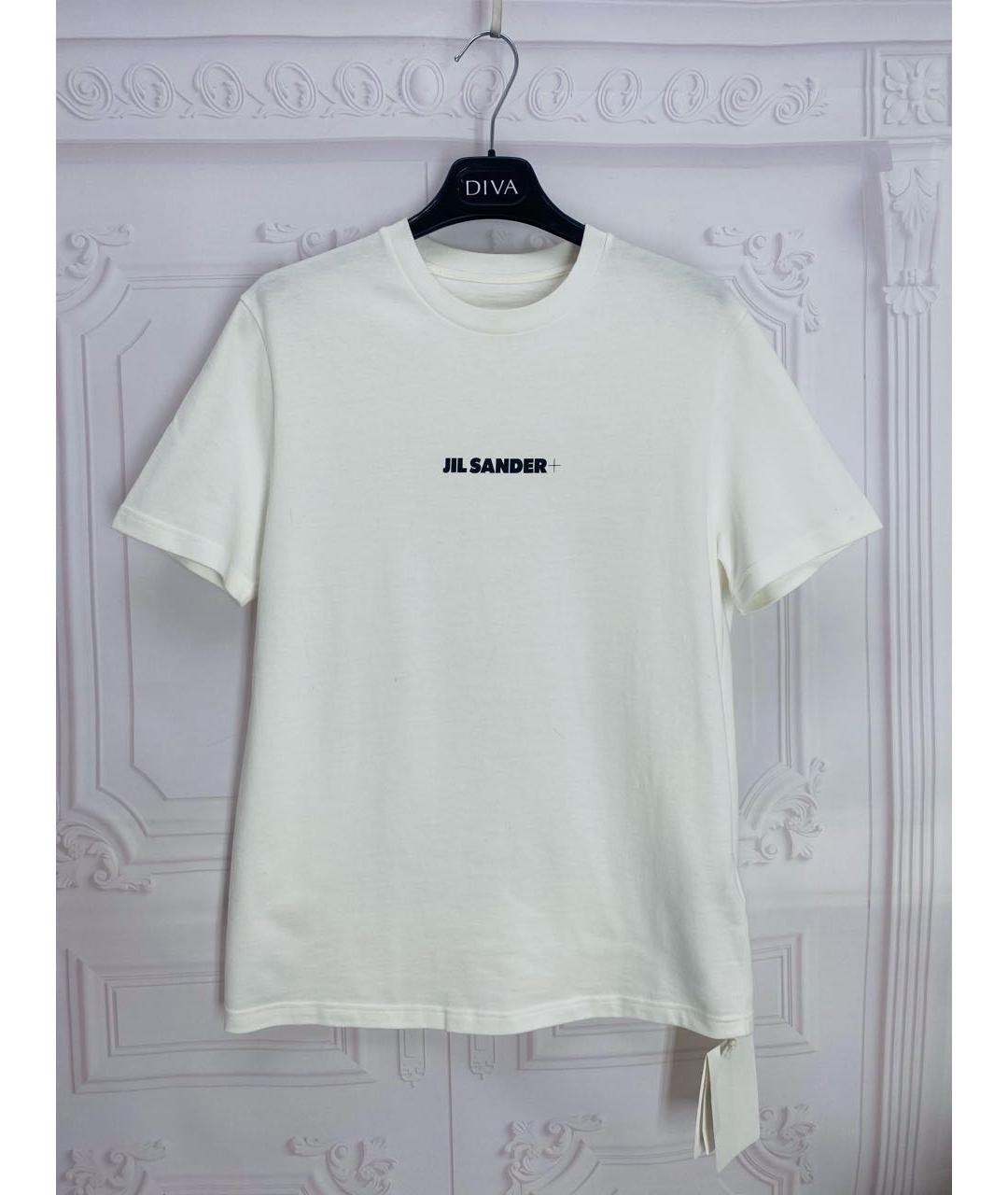 JIL SANDER Белая хлопковая футболка, фото 8