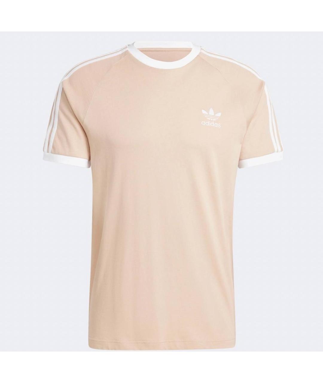 ADIDAS Бежевая хлопковая футболка, фото 7