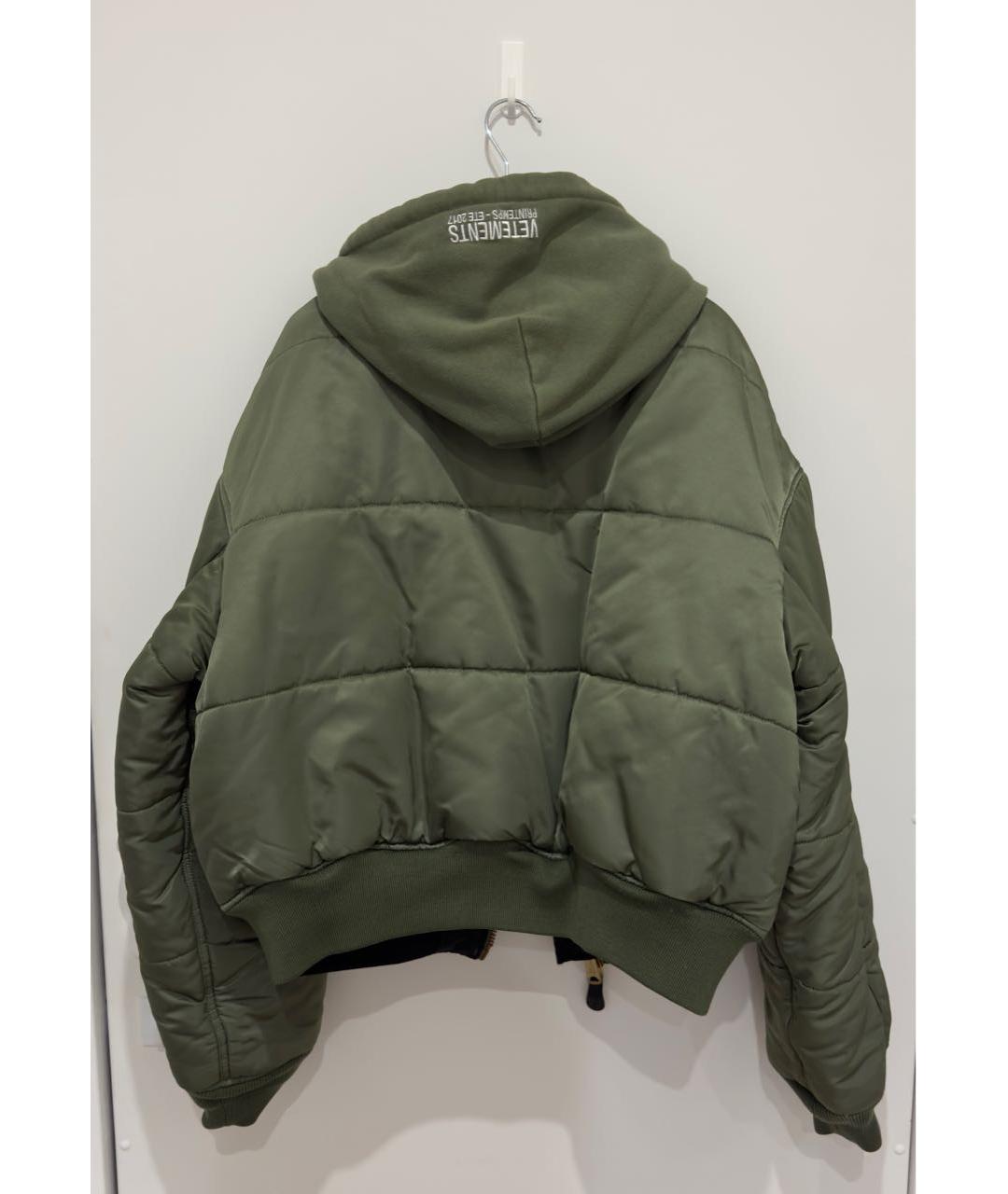 VETEMENTS Зеленая полиэстеровая куртка, фото 3