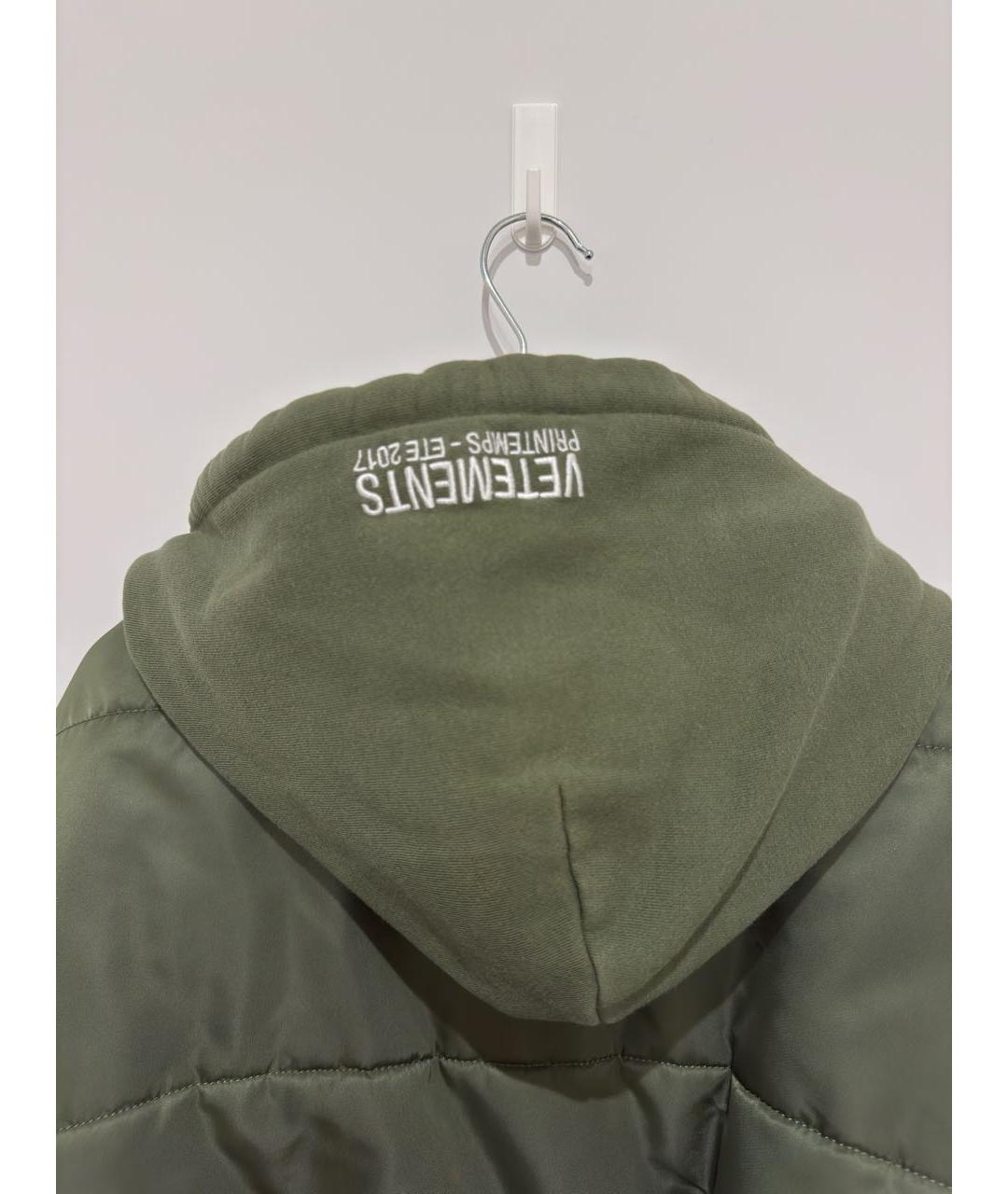 VETEMENTS Зеленая полиэстеровая куртка, фото 4
