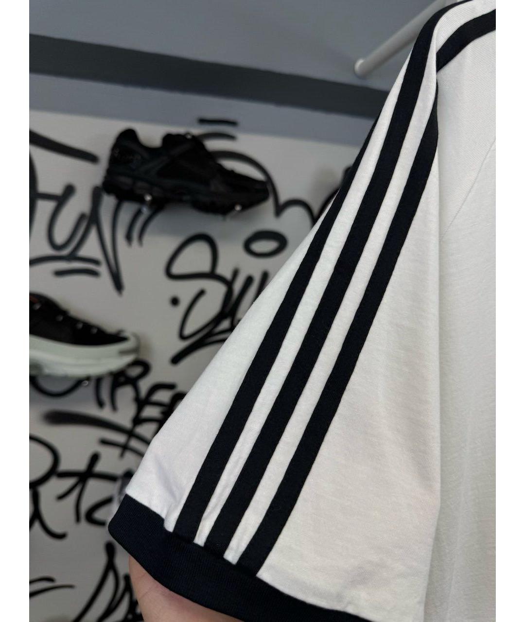 ADIDAS Белая хлопковая футболка, фото 5