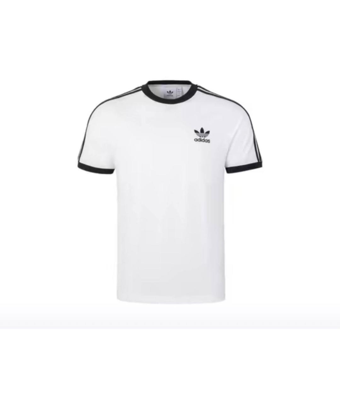 ADIDAS Белая хлопковая футболка, фото 8