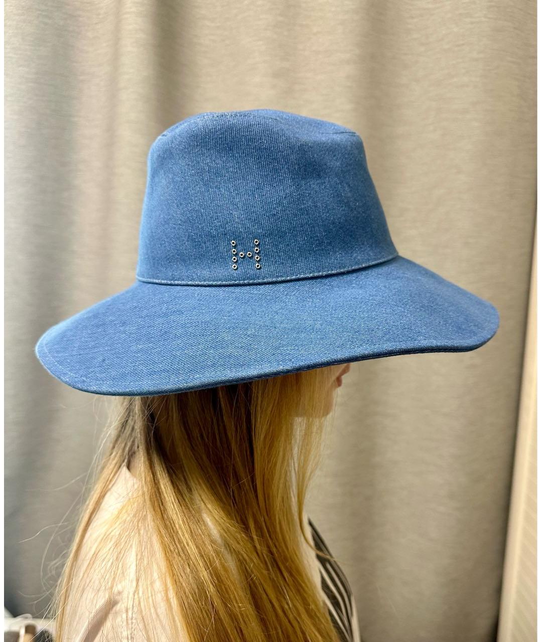 HERMES Синяя хлопковая шляпа, фото 2