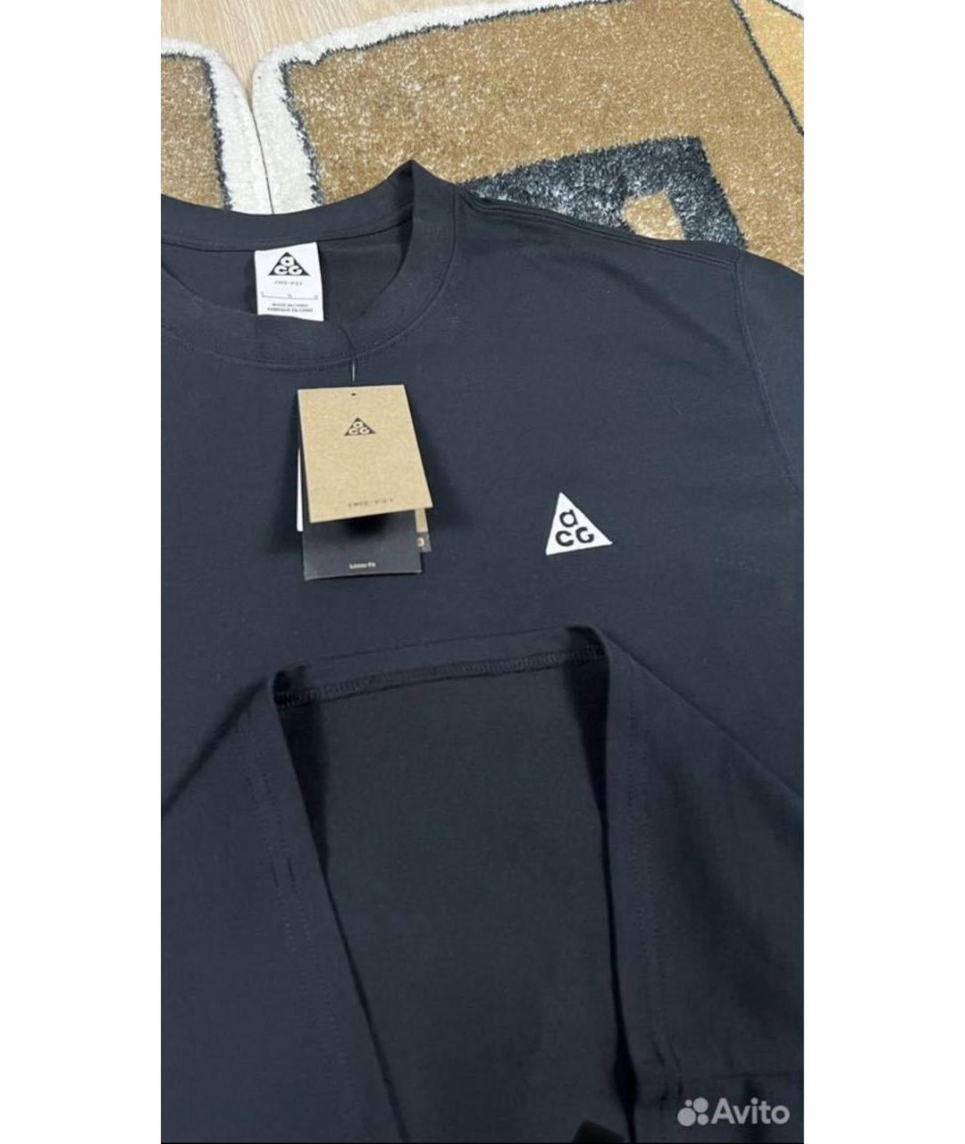 NIKE ACG Черная хлопковая футболка, фото 4
