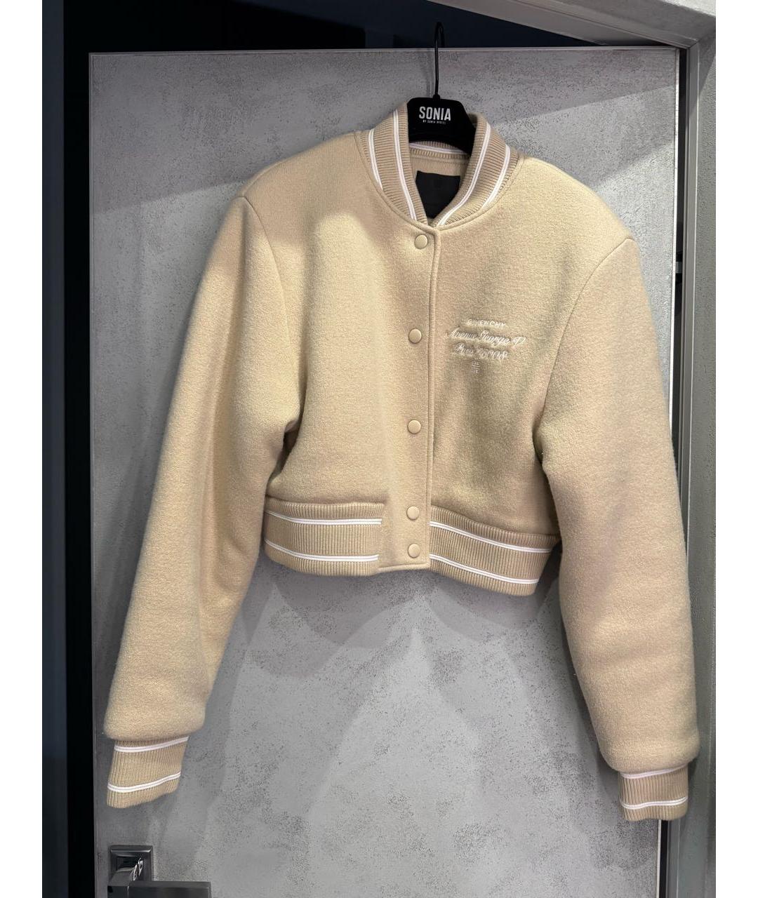 GIVENCHY Бежевая шерстяная куртка, фото 7