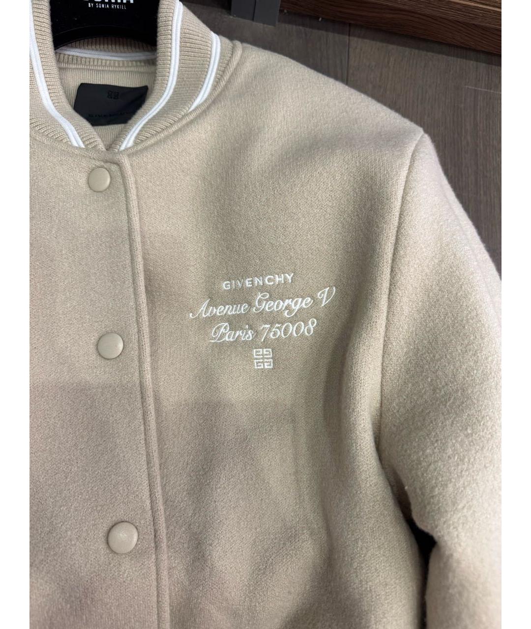 GIVENCHY Бежевая шерстяная куртка, фото 6