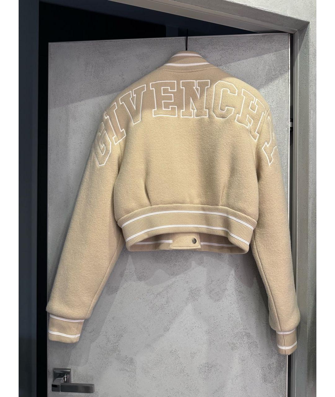 GIVENCHY Бежевая шерстяная куртка, фото 2