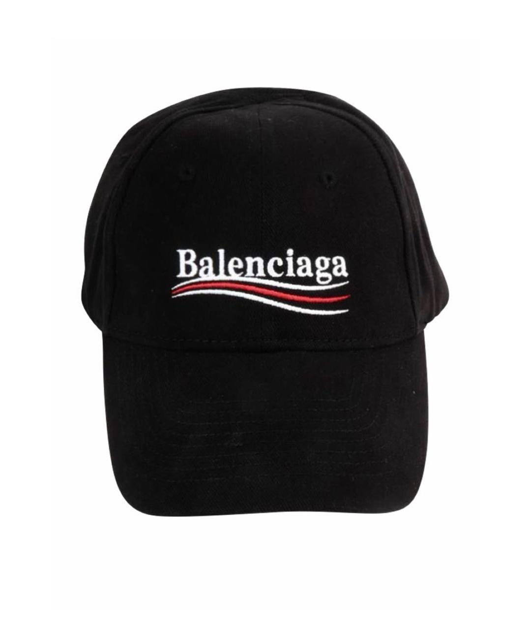 BALENCIAGA Черная хлопковая кепка, фото 7