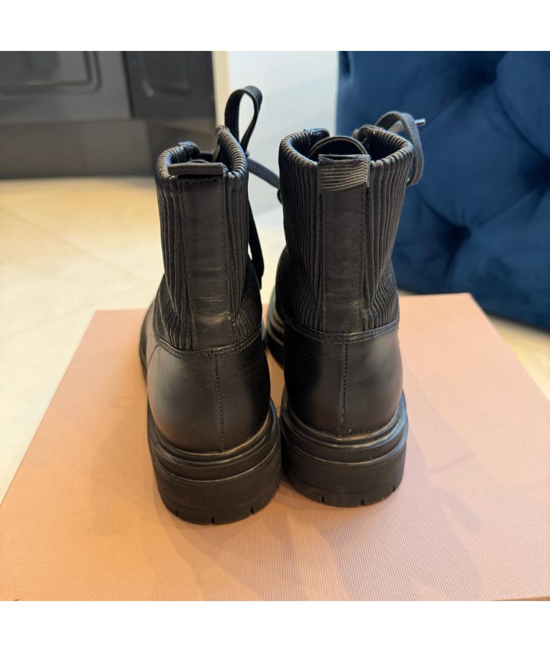 GIANVITO ROSSI Черные кожаные ботинки, фото 4