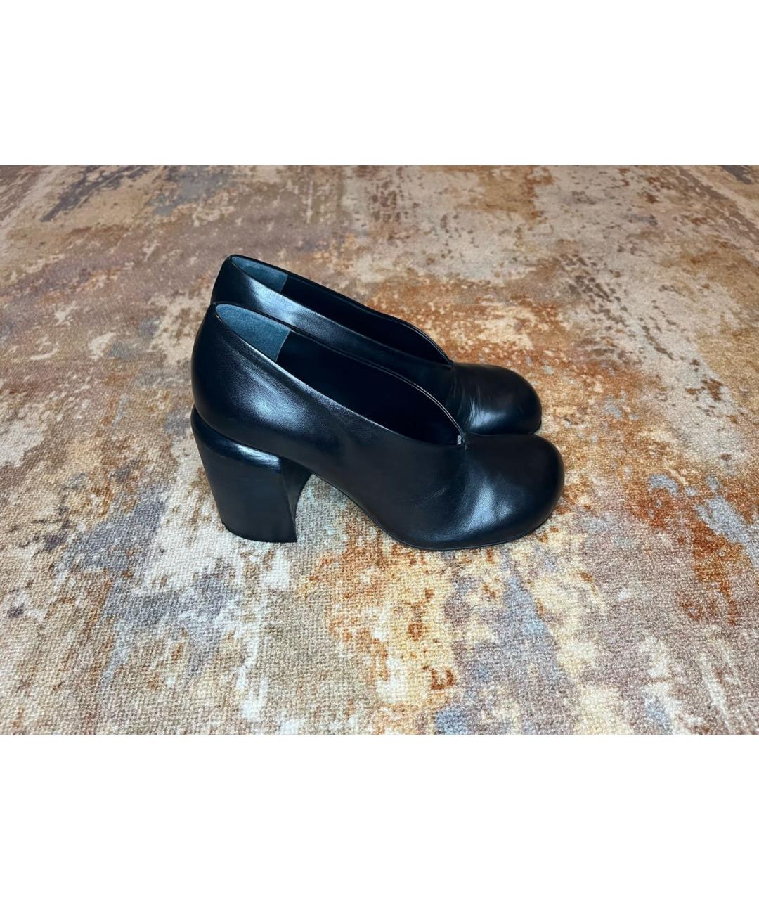 JIL SANDER Черные кожаные туфли, фото 9