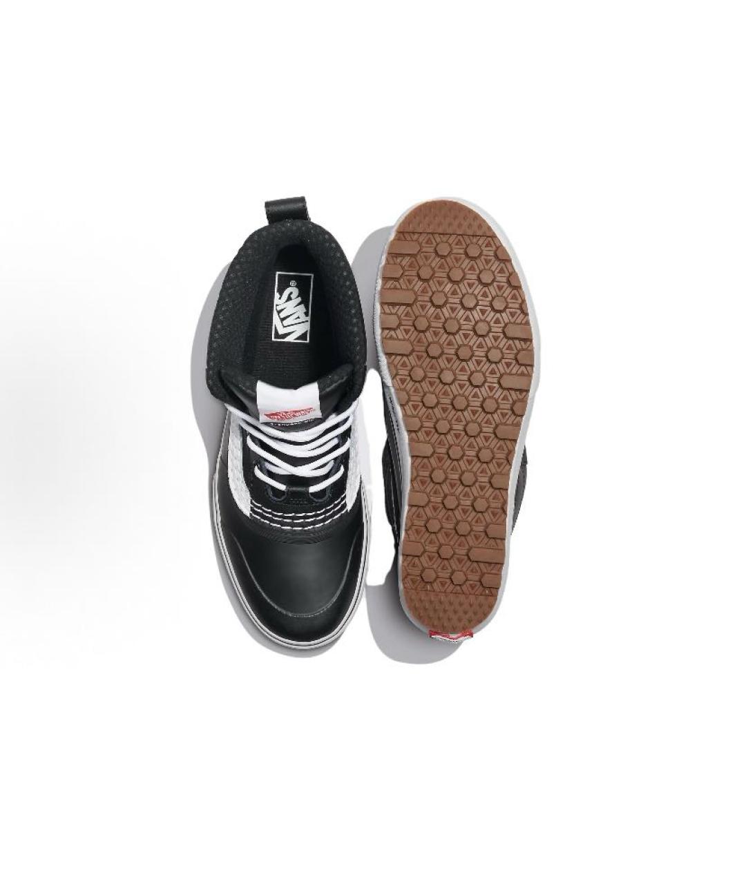VANS Черные кожаные высокие кроссовки / кеды, фото 5