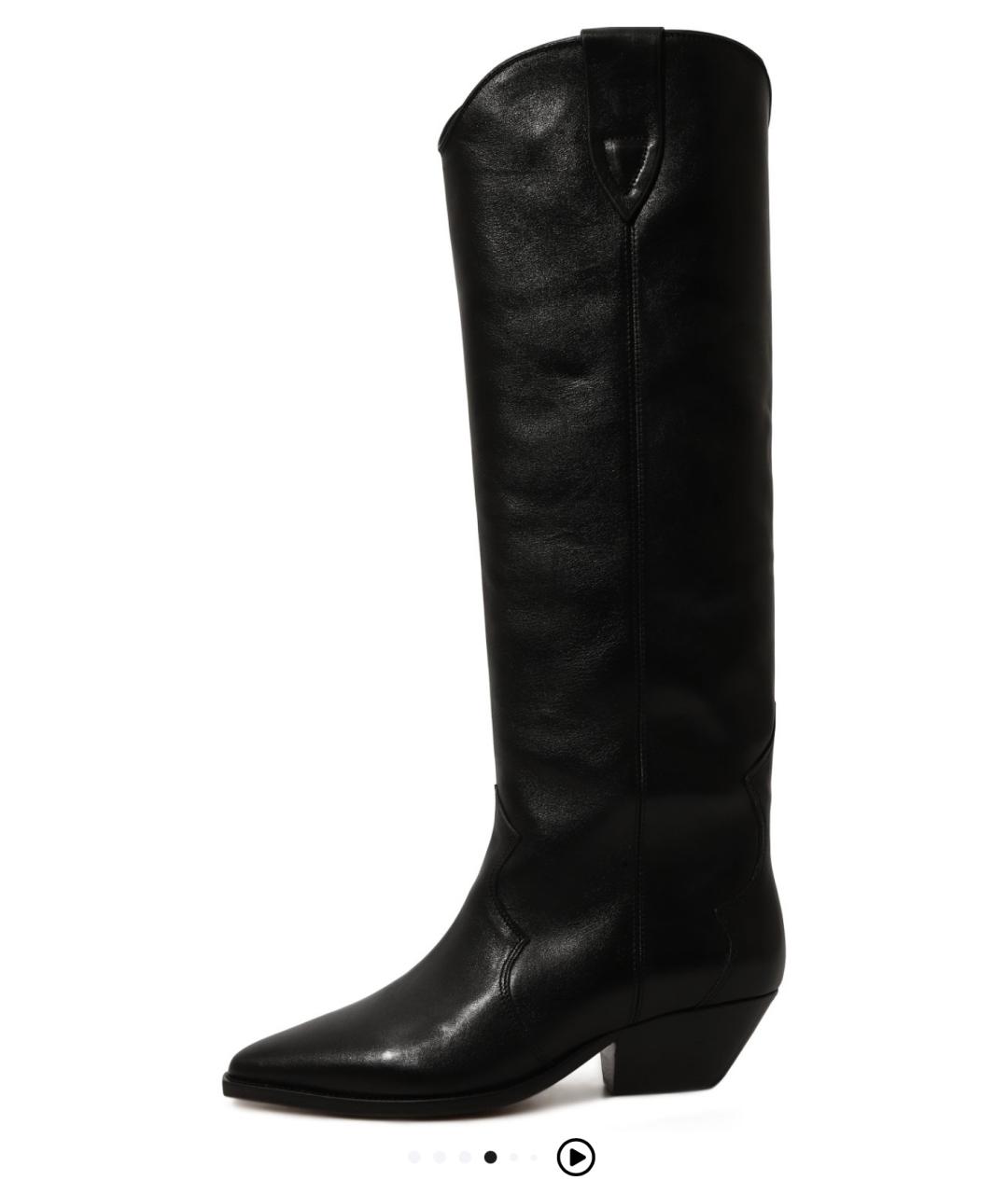 ISABEL MARANT Черные кожаные сапоги, фото 7