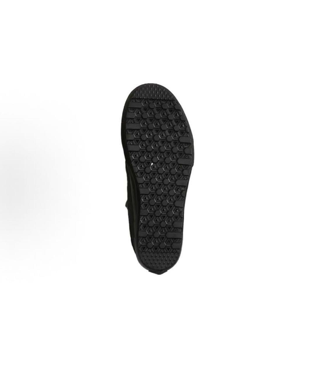 VANS Антрацитовые кожаные высокие кроссовки / кеды, фото 5