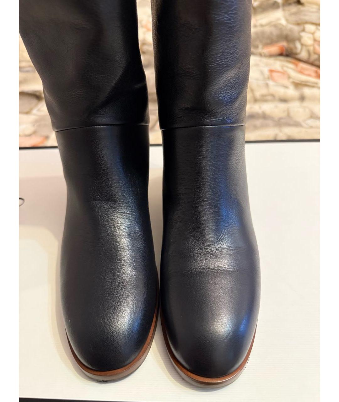 GUCCI Коричневые кожаные сапоги, фото 3