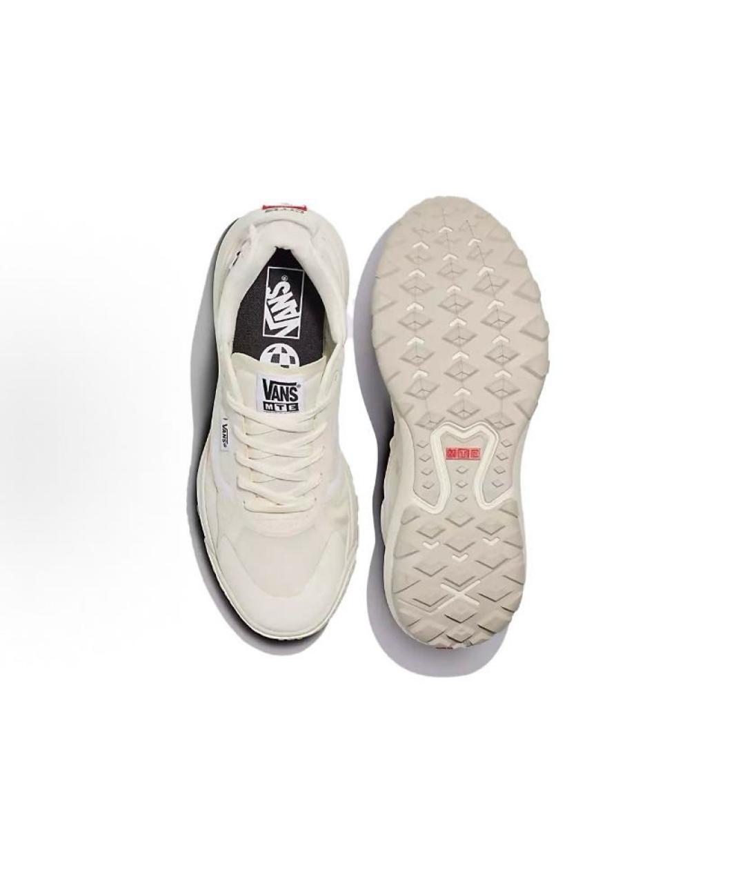 VANS Белые текстильные низкие кроссовки / кеды, фото 4
