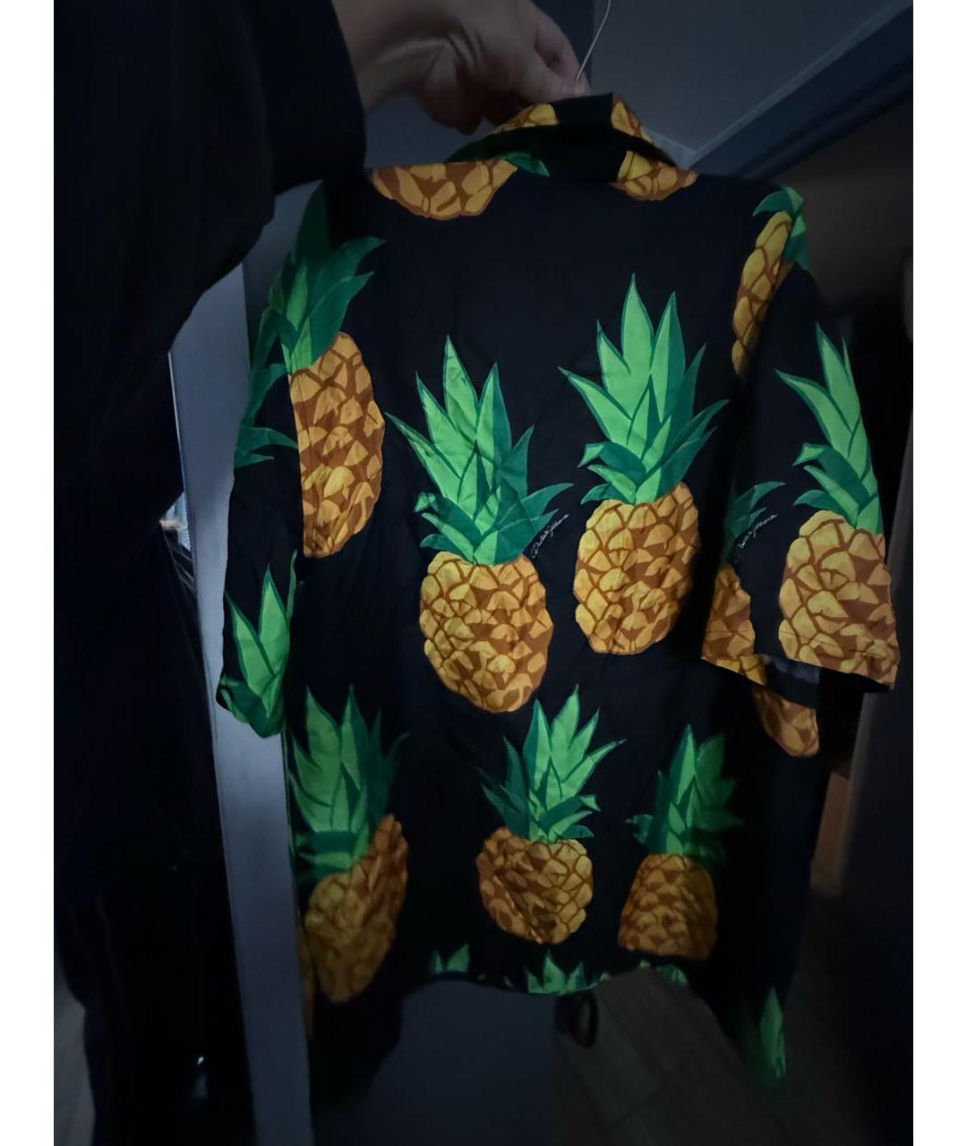 DOLCE&GABBANA Черная шелковая блузы, фото 2