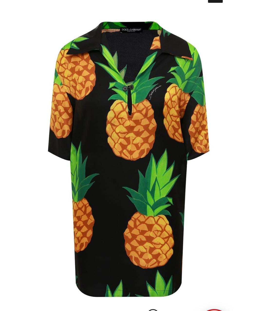 DOLCE&GABBANA Черная шелковая блузы, фото 1