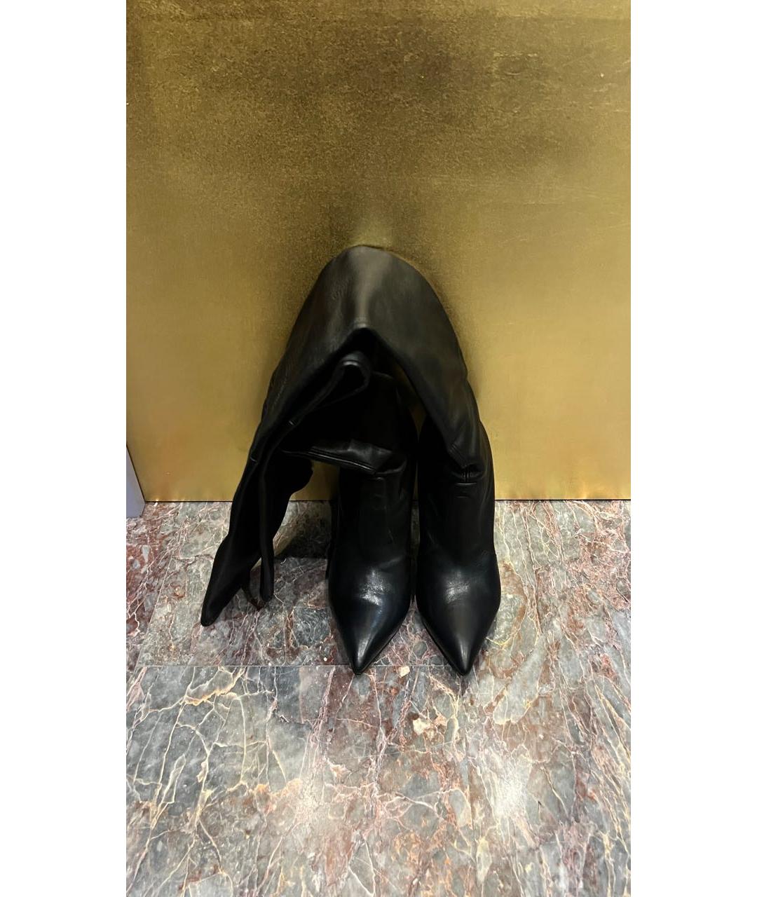 CASADEI Черные кожаные ботфорты, фото 2