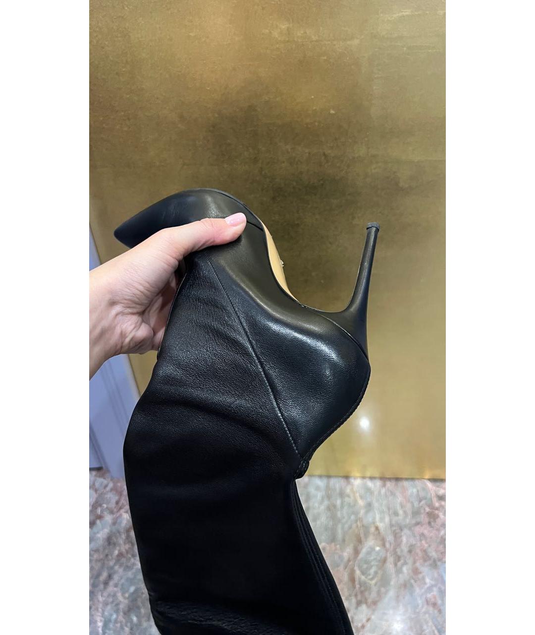 CASADEI Черные кожаные ботфорты, фото 6