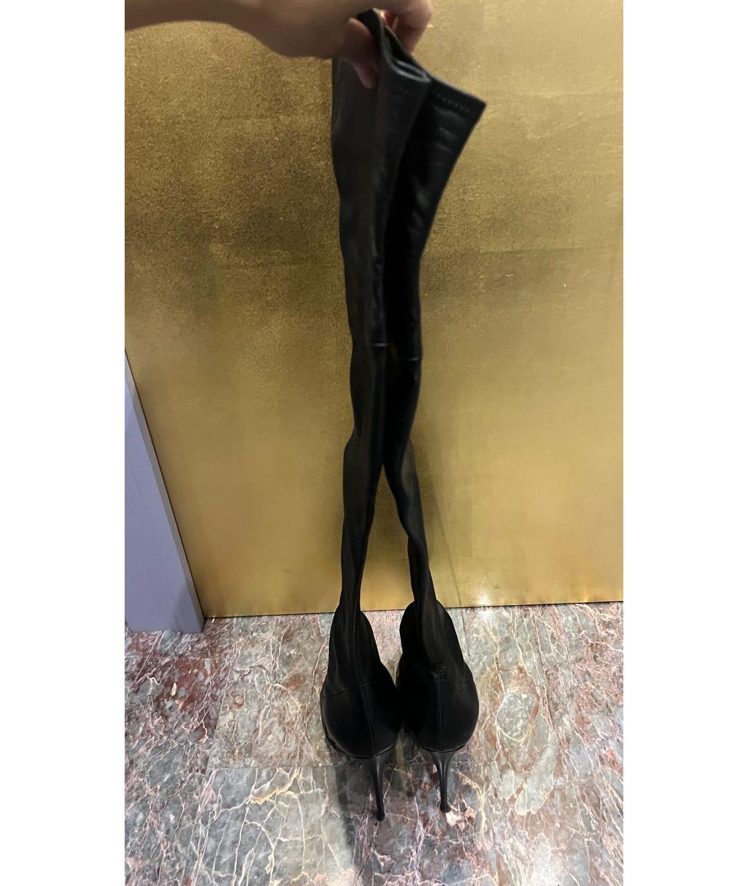 CASADEI Черные кожаные ботфорты, фото 4