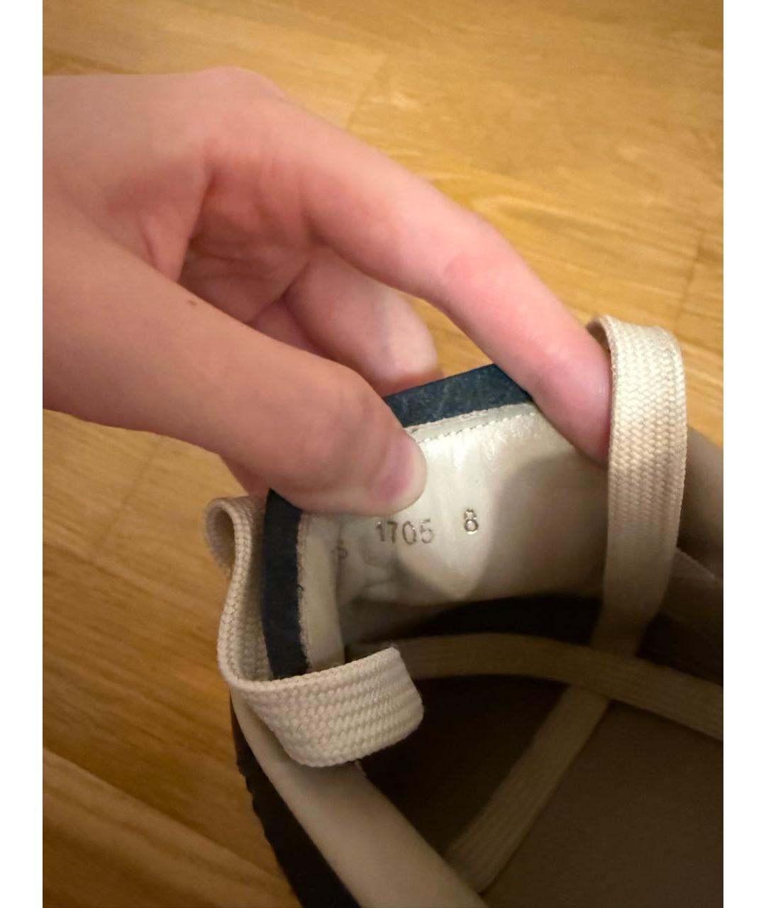 DOLCE&GABBANA Черные кожаные низкие кроссовки / кеды, фото 5